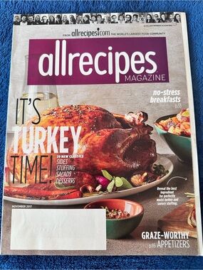 All Recipes Magazine Nov 2017 Its Turkey Time Appetizers No Stress Breakfast